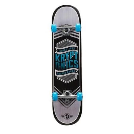 Bravo Sports Bravo Sports 163684 31 in. Flag Blue Drop-In Complete Skateboard 163684